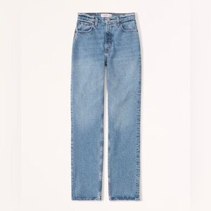 Abercrombie & Fitch The 90’s Straight Ultra High Rise Jeans 30W 10L